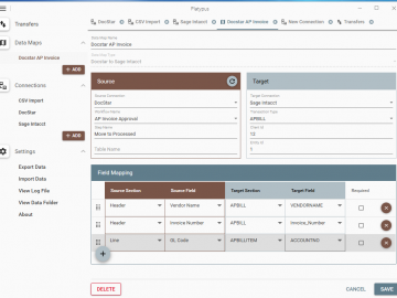 Sage Intacct: InfoHitch supports both APBill, APBillItem and SLIDEIN Params which uses the custom fields set when you configure the Connections.